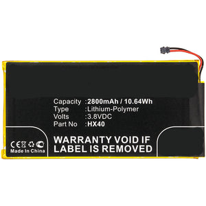 Batteries N Accessories BNA-WB-P8359 Cell Phone Battery - Li-Pol, 3.8V, 2800mAh, Ultra High Capacity Battery - Replacement for Motorola HX40, SNN5995A Battery