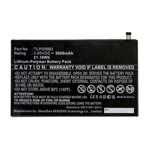 Batteries N Accessories BNA-WB-P16294 Tablet Battery - Li-Pol, 3.85V, 5500mAh, Ultra High Capacity - Replacement for VODAFONE TLP058B2 Battery