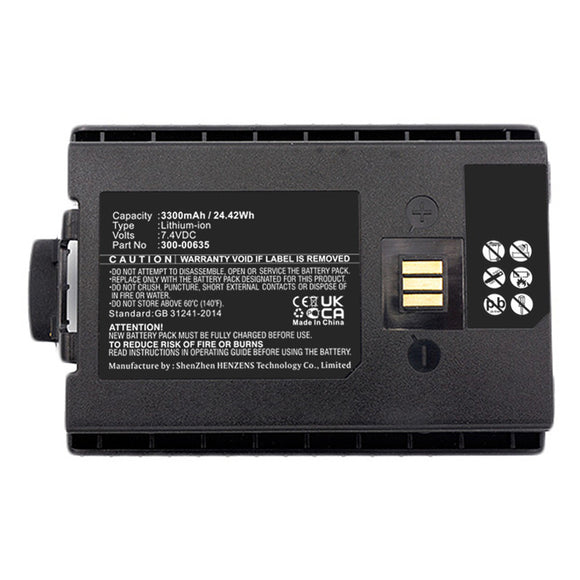 Batteries N Accessories BNA-WB-L12918 2-Way Radio Battery - Li-ion, 7.4V, 3300mAh, Ultra High Capacity - Replacement for Sepura 300-00631 Battery
