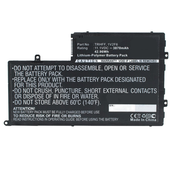 Batteries N Accessories BNA-WB-L9593 Laptop Battery - Li-ion, 11.1V, 3870mAh, Ultra High Capacity - Replacement for Dell TRHFF Battery