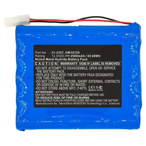 Batteries N Accessories BNA-WB-H10803 Medical Battery - Ni-MH, 12V, 2500mAh, Ultra High Capacity - Replacement for BCI OM10729 Battery