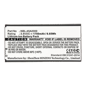 Batteries N Accessories BNA-WB-L13260 Cell Phone Battery - Li-ion, 3.8V, 1750mAh, Ultra High Capacity - Replacement for TP-Link NBL-45A2000 Battery