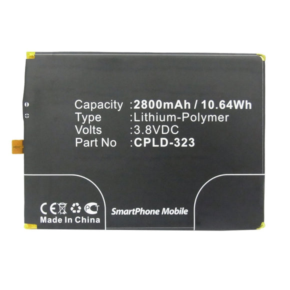 Batteries N Accessories BNA-WB-P10107 Cell Phone Battery - Li-Pol, 3.8V, 2800mAh, Ultra High Capacity - Replacement for Coolpad CPLD-323 Battery