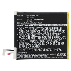 Batteries N Accessories BNA-WB-P3104 Cell Phone Battery - Li-Pol, 3.8V, 2000 mAh, Ultra High Capacity Battery - Replacement for AT&T 35H00188-00M Battery
