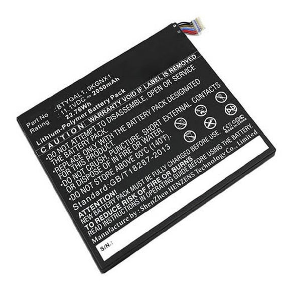 Batteries N Accessories BNA-WB-P11117 Tablet Battery - Li-Pol, 11.1V, 2050mAh, Ultra High Capacity - Replacement for Dell BTYGAL1 Battery