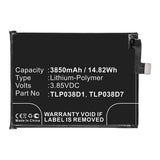 Batteries N Accessories BNA-WB-P12945 Cell Phone Battery - Li-Pol, 3.85V, 3850mAh, Ultra High Capacity - Replacement for Alcatel TLP038D7 Battery