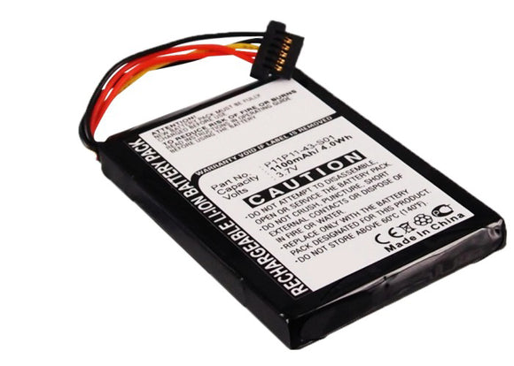 Batteries N Accessories BNA-WB-L4277 GPS Battery - Li-Ion, 3.7V, 1100 mAh, Ultra High Capacity Battery - Replacement for TomTom P11P11-43-S01 Battery