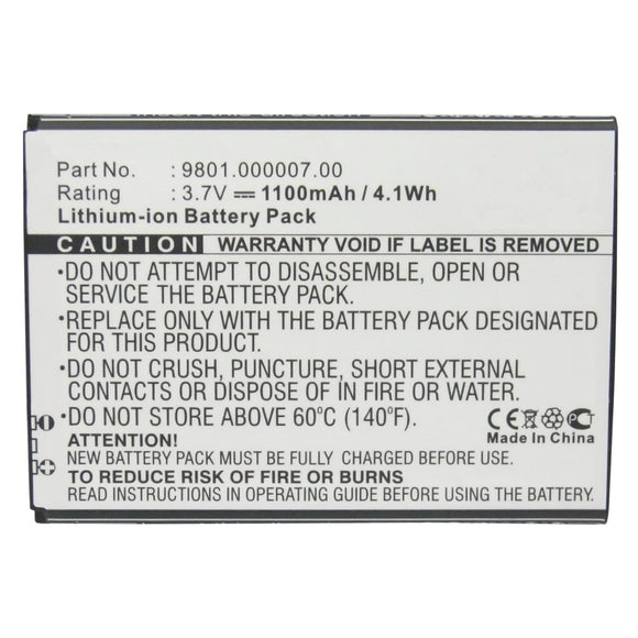 Batteries N Accessories BNA-WB-L9984 Cell Phone Battery - Li-ion, 3.7V, 1100mAh, Ultra High Capacity - Replacement for Blaupunkt 9801.000007.00 Battery
