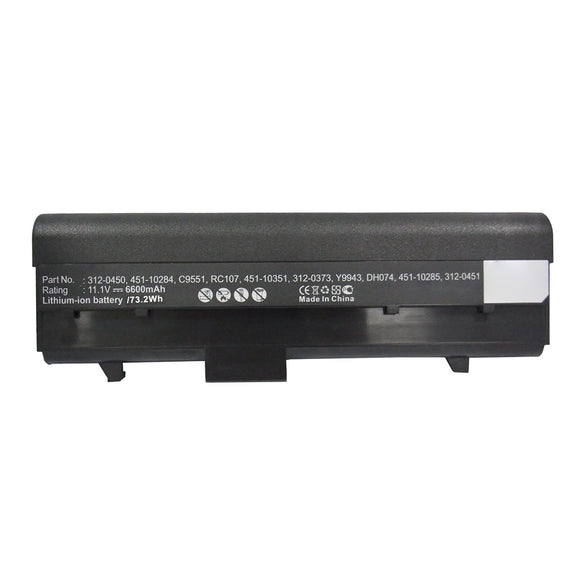 Batteries N Accessories BNA-WB-L15942 Laptop Battery - Li-ion, 11.1V, 6600mAh, Ultra High Capacity - Replacement for Dell C9551 Battery