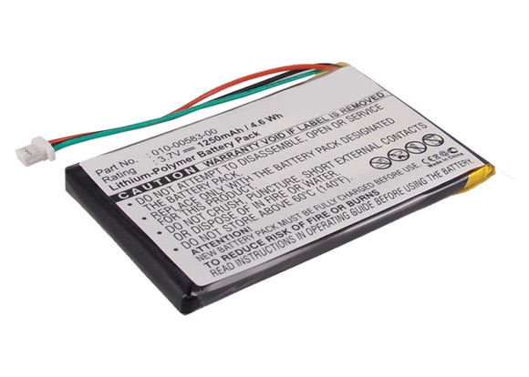 Batteries N Accessories BNA-WB-P4136 GPS Battery - Li-Pol, 3.7V, 1250 mAh, Ultra High Capacity Battery - Replacement for Garmin 010-00583-00 Battery