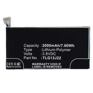 Batteries N Accessories BNA-WB-P3189 Cell Phone Battery - Li-Pol, 3.8V, 2000 mAh, Ultra High Capacity Battery - Replacement for Blu TLG13J22 Battery