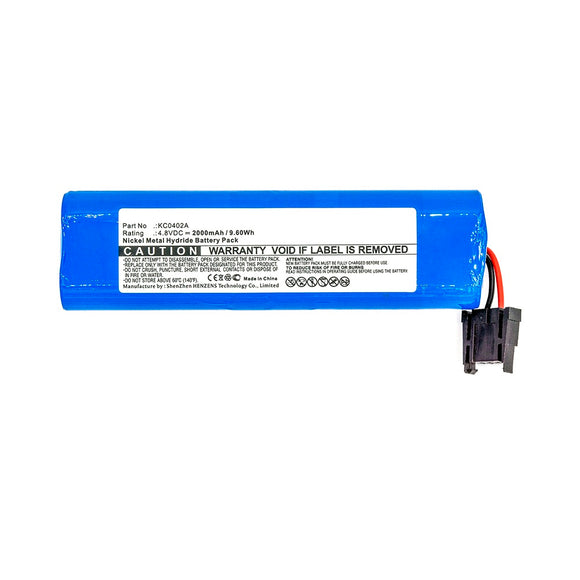 Batteries N Accessories BNA-WB-H12423 Equipment Battery - Ni-MH, 4.8V, 2000mAh, Ultra High Capacity - Replacement for Kinryo KC0402A Battery