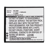 Batteries N Accessories BNA-WB-L11342 Cell Phone Battery - Li-ion, 3.7V, 1400mAh, Ultra High Capacity - Replacement for Fly BL7405 Battery