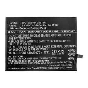 Batteries N Accessories BNA-WB-P14024 Cell Phone Battery - Li-Pol, 3.8V, 3900mAh, Ultra High Capacity - Replacement for Wiko TPJ18K07P Battery