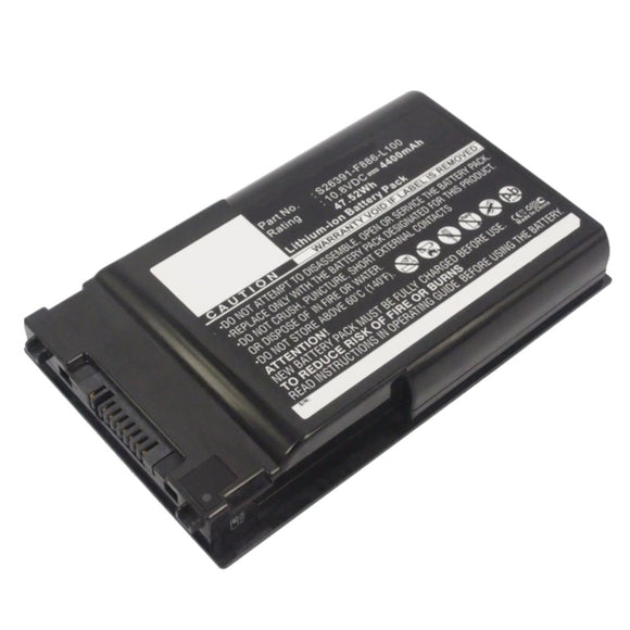 Batteries N Accessories BNA-WB-L9617 Laptop Battery - Li-ion, 10.8V, 4400mAh, Ultra High Capacity - Replacement for Fujitsu S26391-F886-L100 Battery