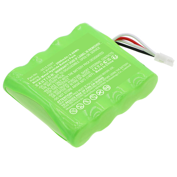 Batteries N Accessories BNA-WB-H17928 Equipment Battery - Ni-MH, 4.8V, 2000mAh, Ultra High Capacity - Replacement for Testo 0515 0097 Battery
