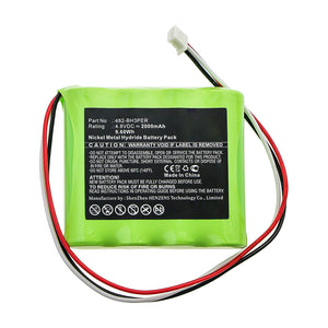 Batteries N Accessories BNA-WB-H10311 Equipment Battery - Ni-MH, 4.8V, 2000mAh, Ultra High Capacity - Replacement for Imada 482-BH3PER Battery