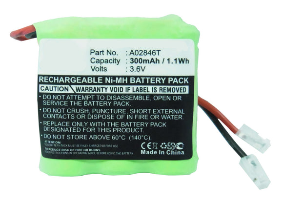 Batteries N Accessories BNA-WB-H8161 Cordless Phones Battery - Ni-MH, 3.6V, 300mAh, Ultra High Capacity Battery - Replacement for Universal 2/3AAA x 3 Battery