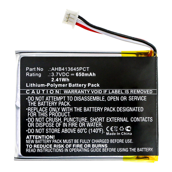 Batteries N Accessories BNA-WB-P13888 Wireless Headset Battery - Li-Pol, 3.7V, 650mAh, Ultra High Capacity - Replacement for Sennheiser AHB413645PCT Battery