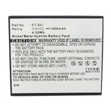 Batteries N Accessories BNA-WB-H15703 Cordless Phone Battery - Ni-MH, 3.6V, 1200mAh, Ultra High Capacity - Replacement for Hagenuk KT951 Battery