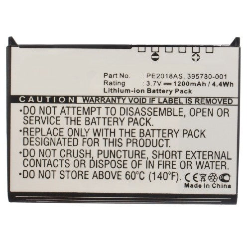 Batteries N Accessories BNA-WB-L8625 PDA Battery - Li-ion, 3.7V, 1200mAh, Ultra High Capacity Battery - Replacement for HP 35H00063-00M, 395780-001, HSTNN-H09C-WL, PE2018AS Battery