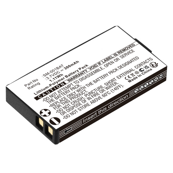 Batteries N Accessories BNA-WB-P19158 Wireless Headset Battery - Li-Pol, 3.7V, 300mAh, Ultra High Capacity - Replacement for SIMOLIO SM-001BAT Battery