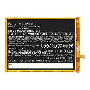 Batteries N Accessories BNA-WB-P13270 Cell Phone Battery - Li-Pol, 3.85V, 3900mAh, Ultra High Capacity - Replacement for TP-Link NBL-43A4000 Battery