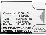 Batteries N Accessories BNA-WB-L3856 Cell Phone Battery - Li-ion, 3.85, 3200mAh, Ultra High Capacity Battery - Replacement for LG BL-44E1F, EAC63341101, PAC63320502 Battery