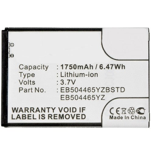Batteries N Accessories BNA-WB-L3942 Cell Phone Battery - Li-ion, 3.7, 1750mAh, Ultra High Capacity Battery - Replacement for Samsung EB504465IZ, EB504465YZ, EB504465YZBSTD Battery