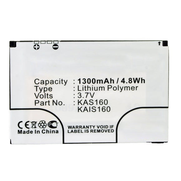 Batteries N Accessories BNA-WB-P12954 Cell Phone Battery - Li-Pol, 3.7V, 1300mAh, Ultra High Capacity - Replacement for HTC 35H00086-00M Battery