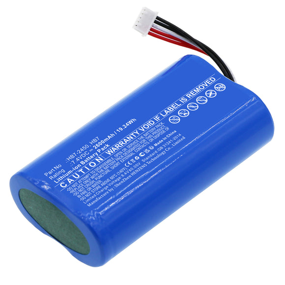 Batteries N Accessories BNA-WB-L17980 Remote Control Battery - Li-ion, 7.4V, 2600mAh, Ultra High Capacity - Replacement for DJI HB7 Battery