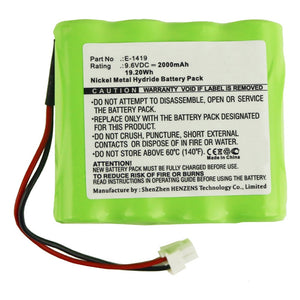 Batteries N Accessories BNA-WB-H10777 Medical Battery - Ni-MH, 9.6V, 2000mAh, Ultra High Capacity - Replacement for Ampall E-1419 Battery