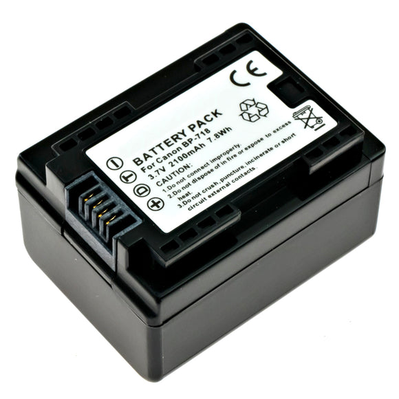 Batteries N Accessories BNA-WB-L8831 Digital Camera Battery - Li-ion, 3.6V, 1600mAh, Ultra High Capacity - Replacement for Canon BP-718 Battery