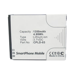 Batteries N Accessories BNA-WB-L10069 Cell Phone Battery - Li-ion, 3.7V, 1350mAh, Ultra High Capacity - Replacement for Coolpad CPLD-03 Battery