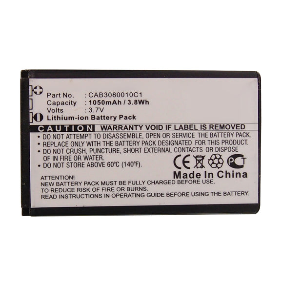 Batteries N Accessories BNA-WB-L14457 Cell Phone Battery - Li-ion, 3.7V, 1050mAh, Ultra High Capacity - Replacement for Alcatel CAB3080010C1 Battery