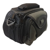 Batteries N Accessories BNA-WB-26 Digital Camera and Camcorder Case - Carry Handle and Adjustable Shoulder Strap, Black/Grey