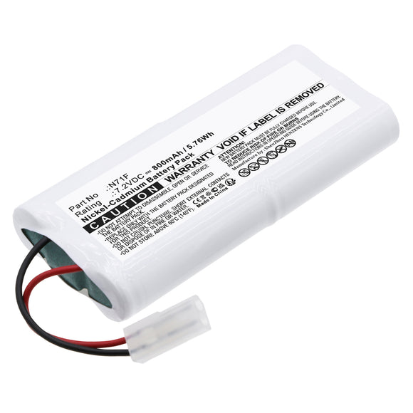 Batteries N Accessories BNA-WB-C18772 Emergency Lighting Battery - Ni-CD, 7.2V, 800mAh, Ultra High Capacity - Replacement for Big Beam 118-0017 Battery