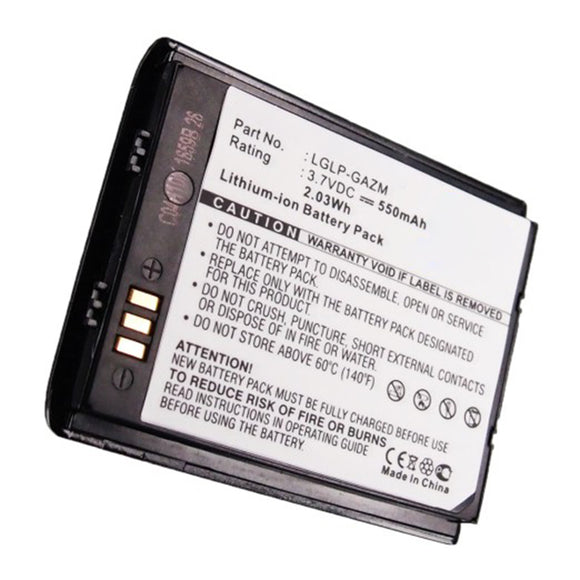 Batteries N Accessories BNA-WB-L16399 Cell Phone Battery - Li-ion, 3.7V, 550mAh, Ultra High Capacity - Replacement for LG LGLP-GAZM Battery