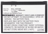 Batteries N Accessories BNA-WB-L1512 Wifi Hotspot Battery - Li-Ion, 3.7V, 3600 mAh, Ultra High Capacity Battery - Replacement for Sierra Wireless W-4 Battery