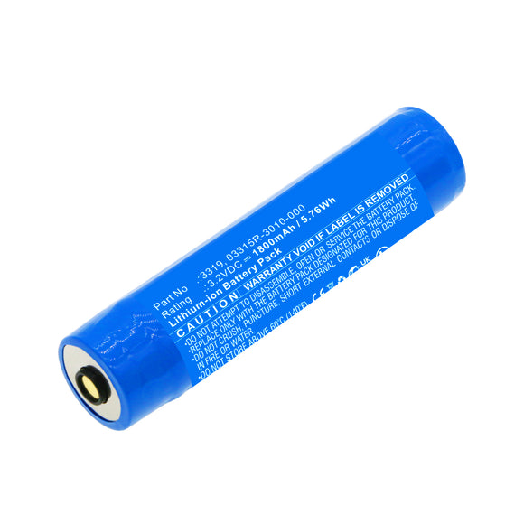 Batteries N Accessories BNA-WB-L17759 Flashlight Battery - LiFePO4, 3.2V, 1800mAh, Ultra High Capacity - Replacement for Pelican 03315R-3010-000 Battery