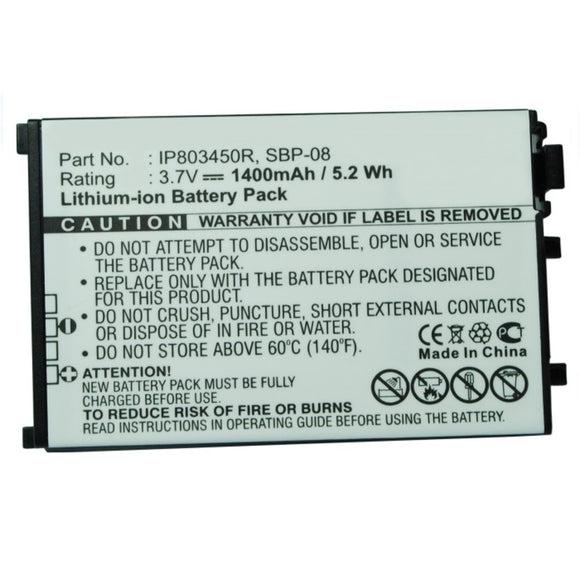 Batteries N Accessories BNA-WB-L9854 Cell Phone Battery - Li-ion, 3.7V, 1400mAh, Ultra High Capacity - Replacement for Asus SBP-08 Battery