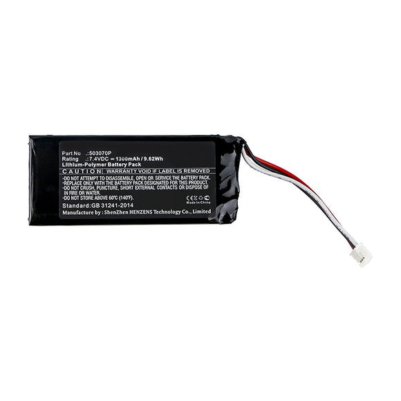 Batteries N Accessories BNA-WB-P12827 Speaker Battery - Li-Pol, 7.4V, 1300mAh, Ultra High Capacity - Replacement for JBL 503070P Battery