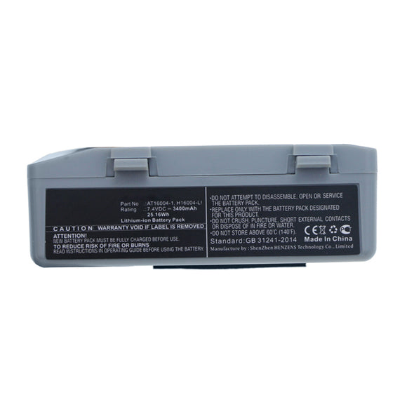 Batteries N Accessories BNA-WB-L14441 Barcode Scanner Battery - Li-ion, 7.4V, 3400mAh, Ultra High Capacity - Replacement for Zebra AT16004-1 Battery