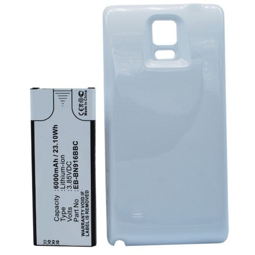 Batteries N Accessories BNA-WB-L4002 Cell Phone Battery - Li-ion, 3.85, 6000mAh, Ultra High Capacity Battery - Replacement for Samsung EB-BN916BBC Battery