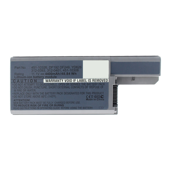 Batteries N Accessories BNA-WB-L15976 Laptop Battery - Li-ion, 11.1V, 4400mAh, Ultra High Capacity - Replacement for Dell DF192 Battery