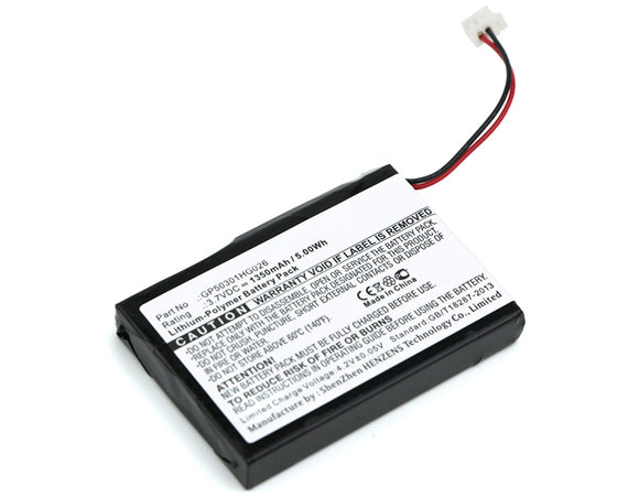 Batteries N Accessories BNA-WB-P4125 GPS Battery - Li-Pol, 3.7V, 1350 mAh, Ultra High Capacity Battery - Replacement for FireDogGolf GP50301HG026 Battery
