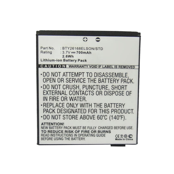 Batteries N Accessories BNA-WB-L16350 Cell Phone Battery - Li-ion, 3.7V, 700mAh, Ultra High Capacity - Replacement for Emporia BTY26168ELSON/STD Battery