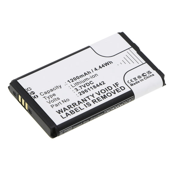 Batteries N Accessories BNA-WB-L1908 Credit Card Reader Battery - Li-Ion, 3.7V, 1200 mAh, Ultra High Capacity Battery - Replacement for Ingenico 296118442 Battery