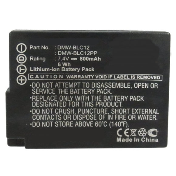 Batteries N Accessories BNA-WB-L8999 Digital Camera Battery - Li-ion, 7.4V, 800mAh, Ultra High Capacity - Replacement for Leica BP-DC12 Battery