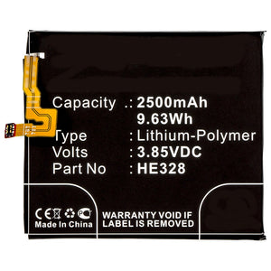 Batteries N Accessories BNA-WB-NK800SL Cell Phone Battery - Li-Pol, 3.85V, 2500 mAh, Ultra High Capacity Battery - Replacement for Nokia HE328 Battery